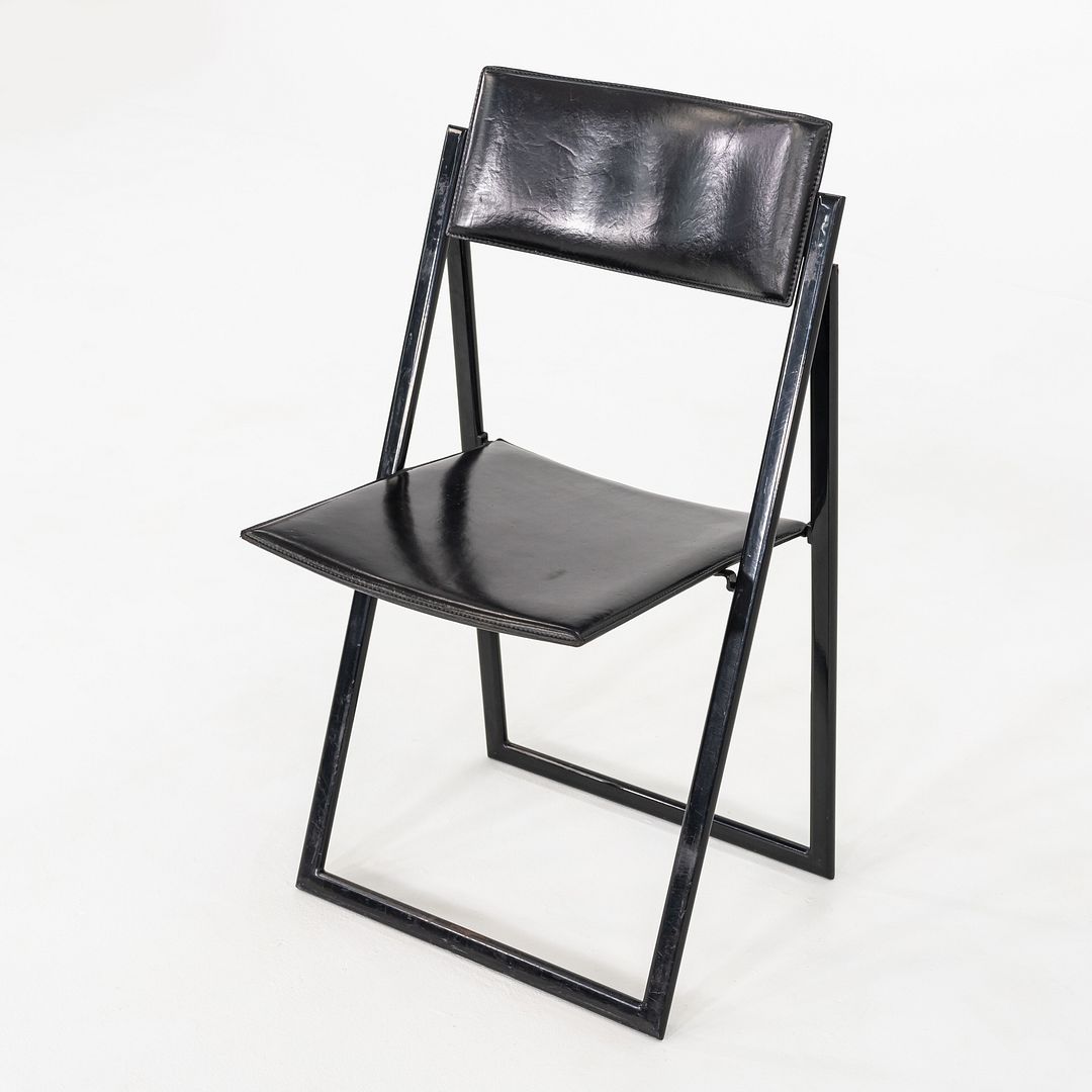 1980s Set of Six A. Ricciardi & G. Salvini Matteo Grassi Garina Folding Chairs