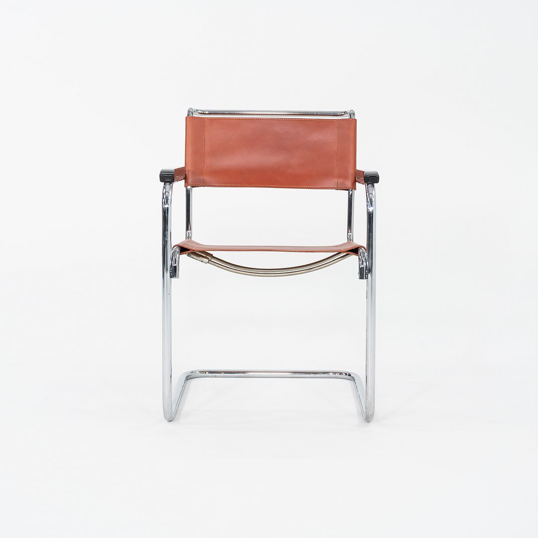 1960s Set of Eight Marcel Breuer for Thonet Dining Chairs in New Chestnut Saddle Leather
