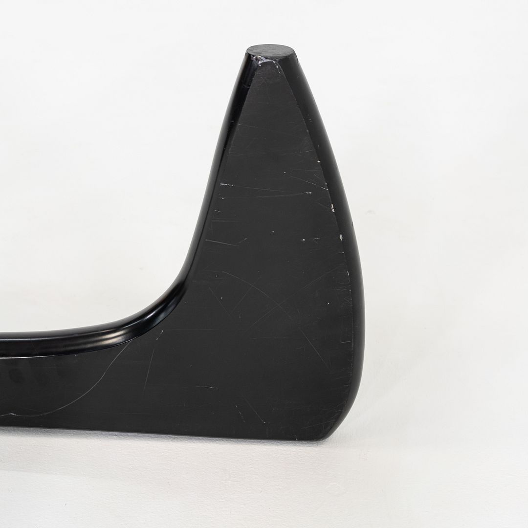 C. 2007 Isamu Noguchi for Herman Miller Coffee Table in Black with Glass Top