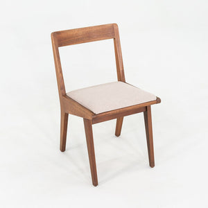C. 1951 Set of Nine Jens Risom for Knoll 666 Dining Chairs Walnut with Fabric