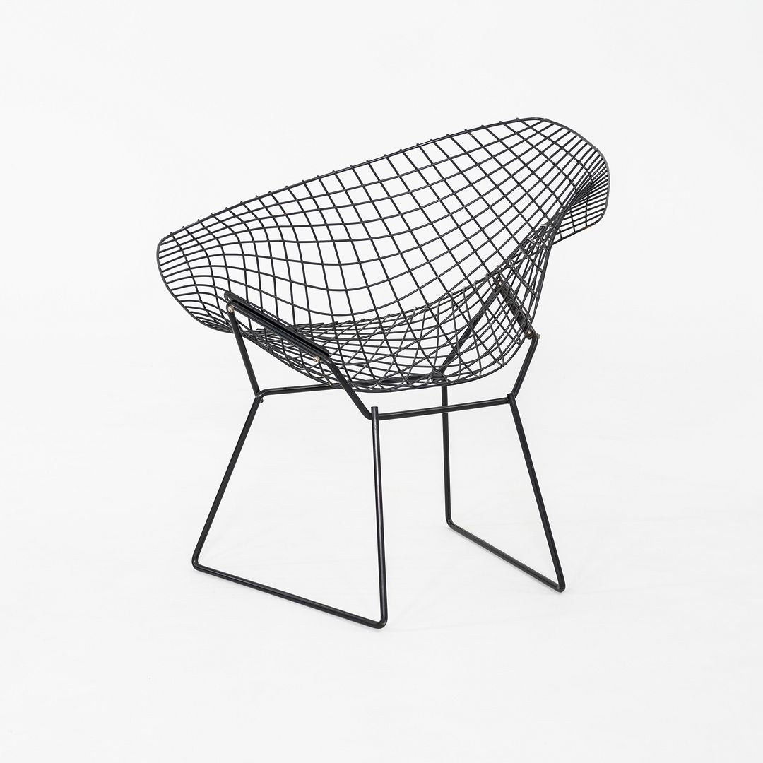 1970s Pair of Harry Bertoia for Knoll Diamond Lounge Chairs Powder Coated Steel