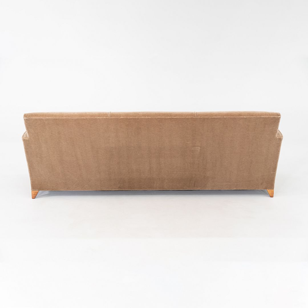 2000s John Hutton for Donghia Three Seat Serpentine Sofa in Tan Fabric 2x Avail