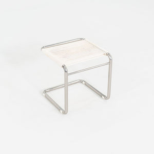 1950s Andre Dupre for Knoll Bauhaus Tubular Steel and Cord Cantilever Stool