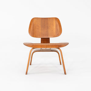 C. 1947 Herman Miller Evans Eames LCW Lounge Chair Walnut w/ 5-2-5 Screw Pattern