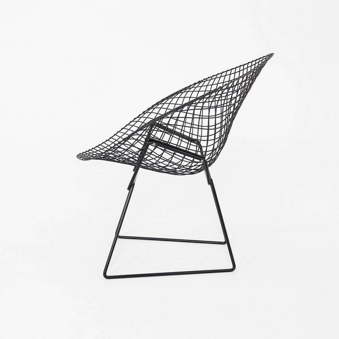 1970s Pair of Harry Bertoia for Knoll Diamond Lounge Chairs Powder Coated Steel