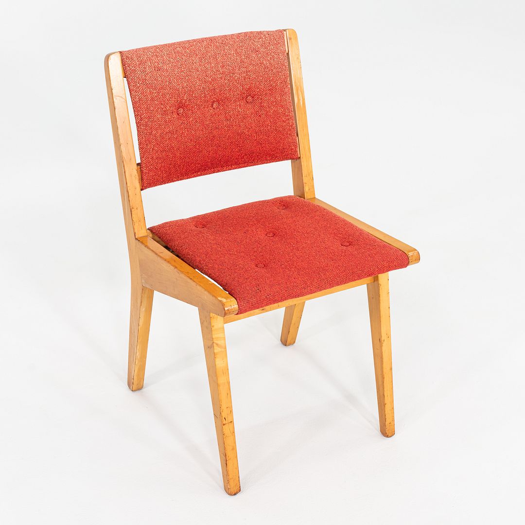 Pair of 1950s Jens Risom Knoll Dining Side Chairs, Architects Machado Silvetti