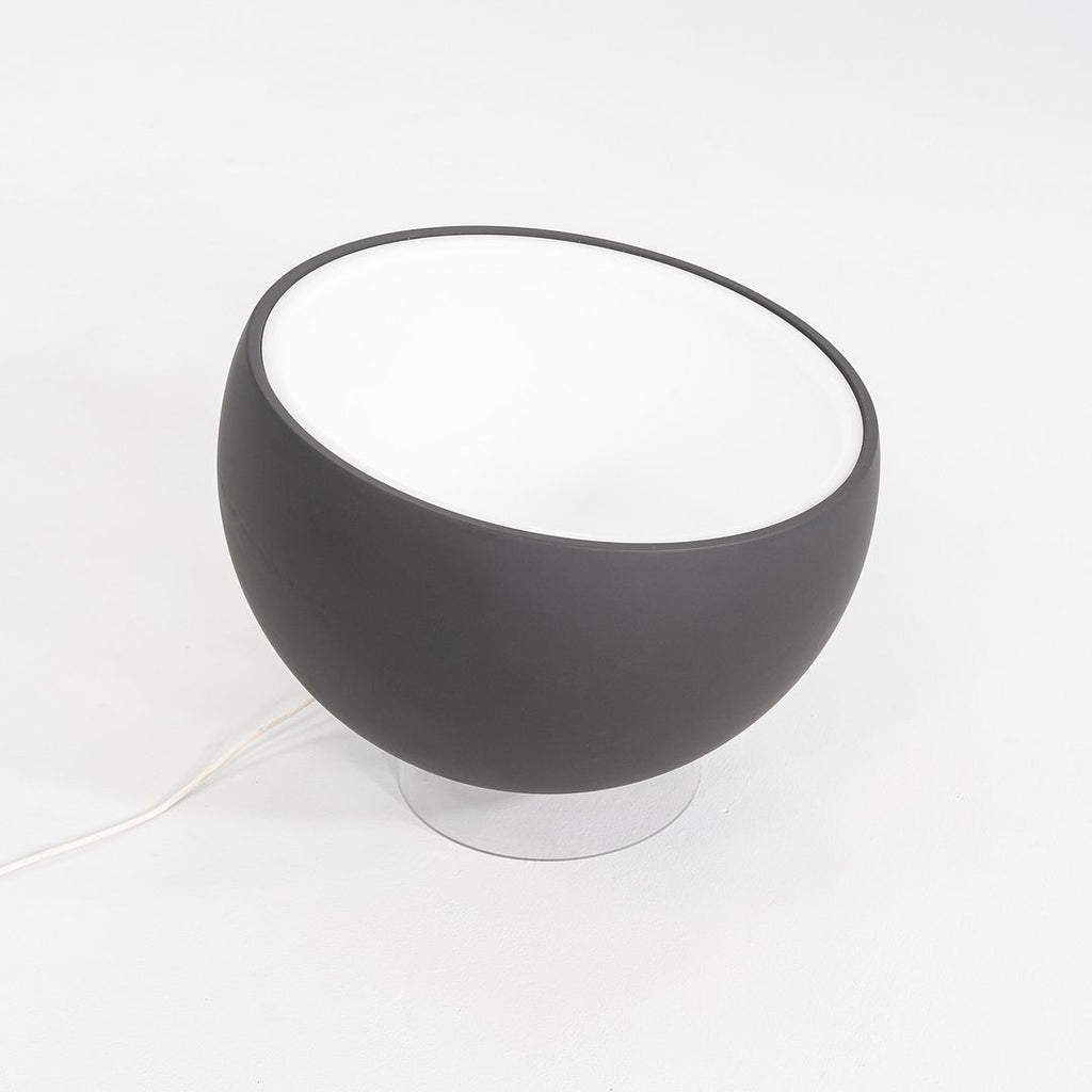 2020 Luc Ramael for Prandina Biluna Floor Lamp in Grey Acrylic w/ Opaline Screen