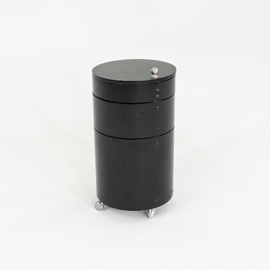 2010s Verpan Panton for Verpan Barboy Container Cart in Black Molded Wood