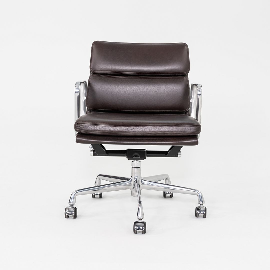 2019 Herman Miller Eames Soft Pad Management Desk Chair Brown Leather 7x Avail