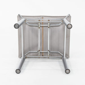1980s Hans Ullrich Bitsch 8600 Stool / Ottoman for Kusch & Co. w/ Grey Leather