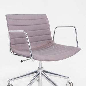 C. 2020 Lievore Altherr Molina for Arper Catifa Desk Chairs with Arms in Purple