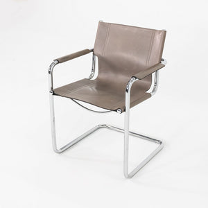 1970s Mart Stam for Matteo Grassi MG6 Arm Chair in Chrome with Grey Leather