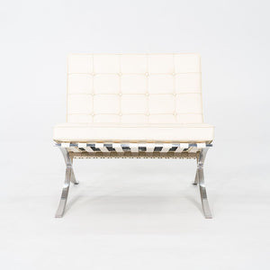 1970s Pair of Mies van der Rohe Knoll Barcelona Chairs with Stainless Frames