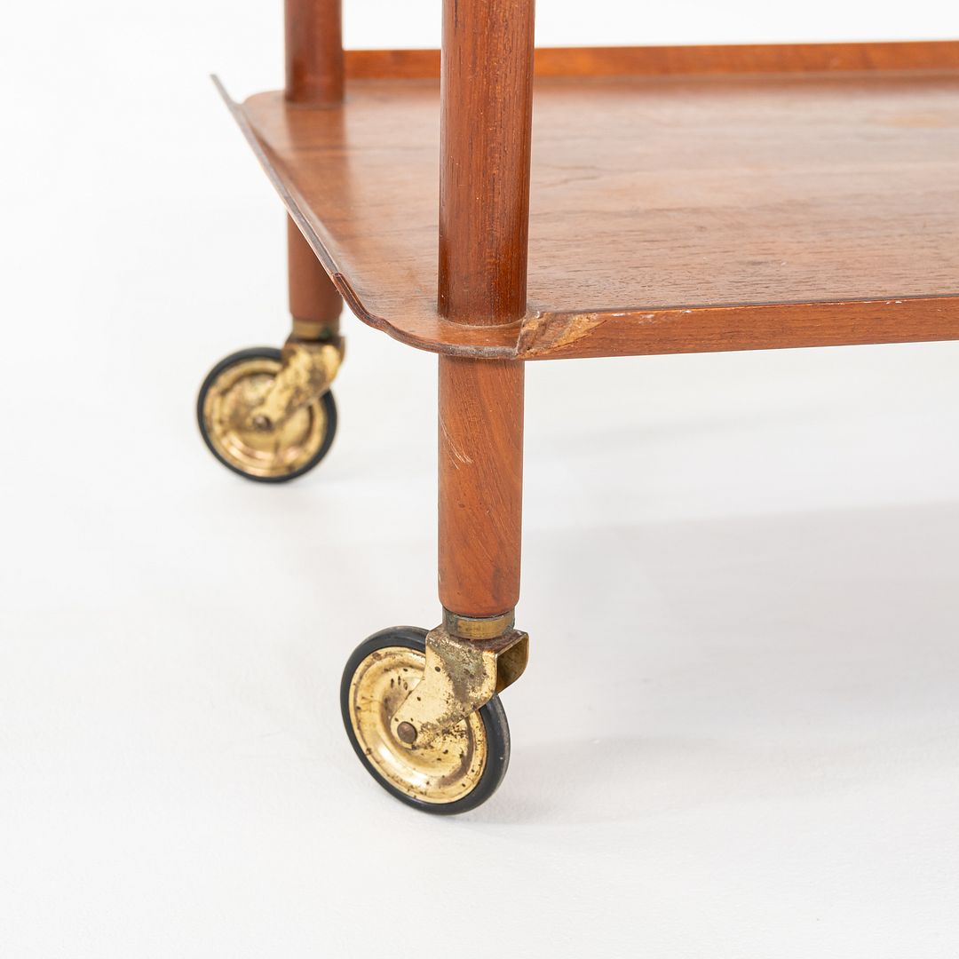 1960s Poul Hundevad for Vamdrup Teak Bar / Serving Cart in Teak Made in Denmark