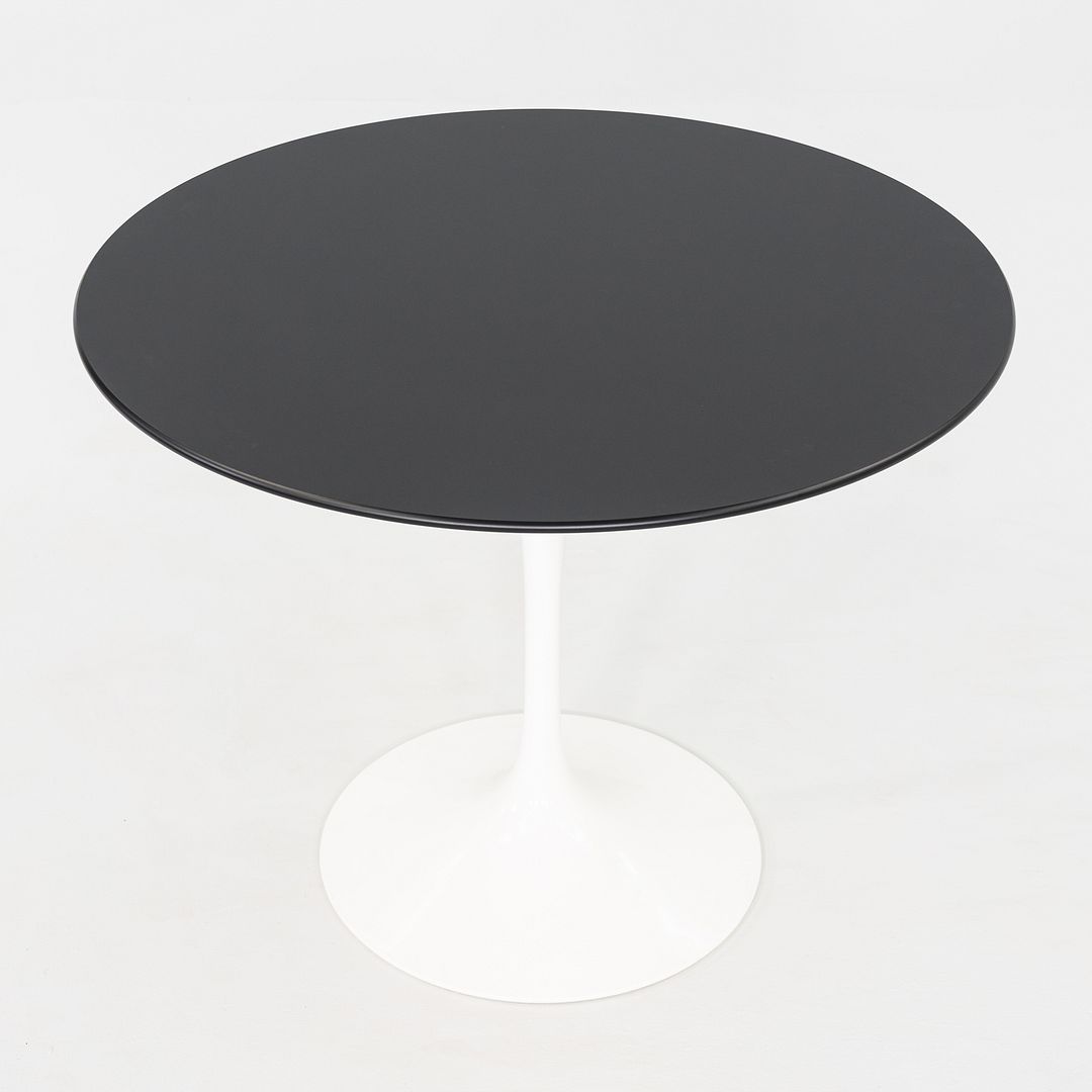 2023 Eero Saarinen Knoll Tulip Dining Table Top 35" Round in Black Laminate