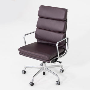 2014 Herman Miller Eames Soft Pad Executive Desk Chair with Burgundy Leather