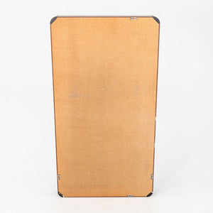 1970s Danish Modern Rosewood Mirror with Rounded Edges 27.5 x 51 x 4 inches