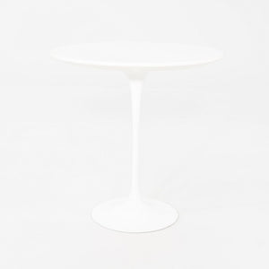 2010s Knoll Eero Saarinen Tulip Side Table with 20" Round Laminate Top in White