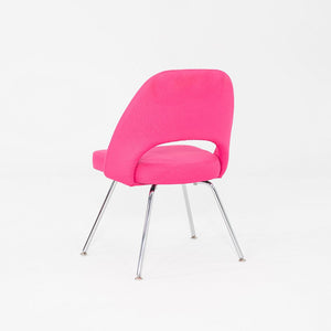2015 Eero Saarinen for Knoll Armless Executive Dining Chair Pink Fabric 3x Avail
