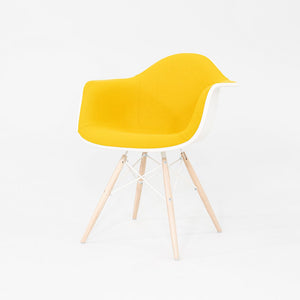 2022 Herman Miller Eames DAW Dining Chair in Yellow w/ Eiffel Base 3x Available