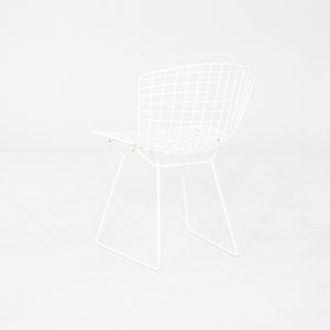 1990s Harry Bertoia for Knoll Wire Dining / Side Chair White Powdercoated Steel