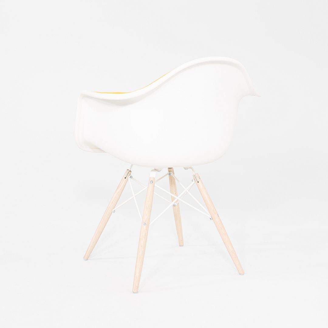 2022 Herman Miller Eames DAW Dining Chair in Yellow w/ Eiffel Base 3x Available