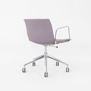 C. 2020 Lievore Altherr Molina for Arper Catifa Desk Chairs with Arms in Purple