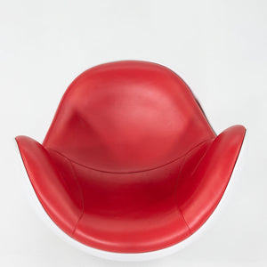 2000 Diego Batti for Brion Arte Industrial 'Placentero' Lounge Chair Red Leather