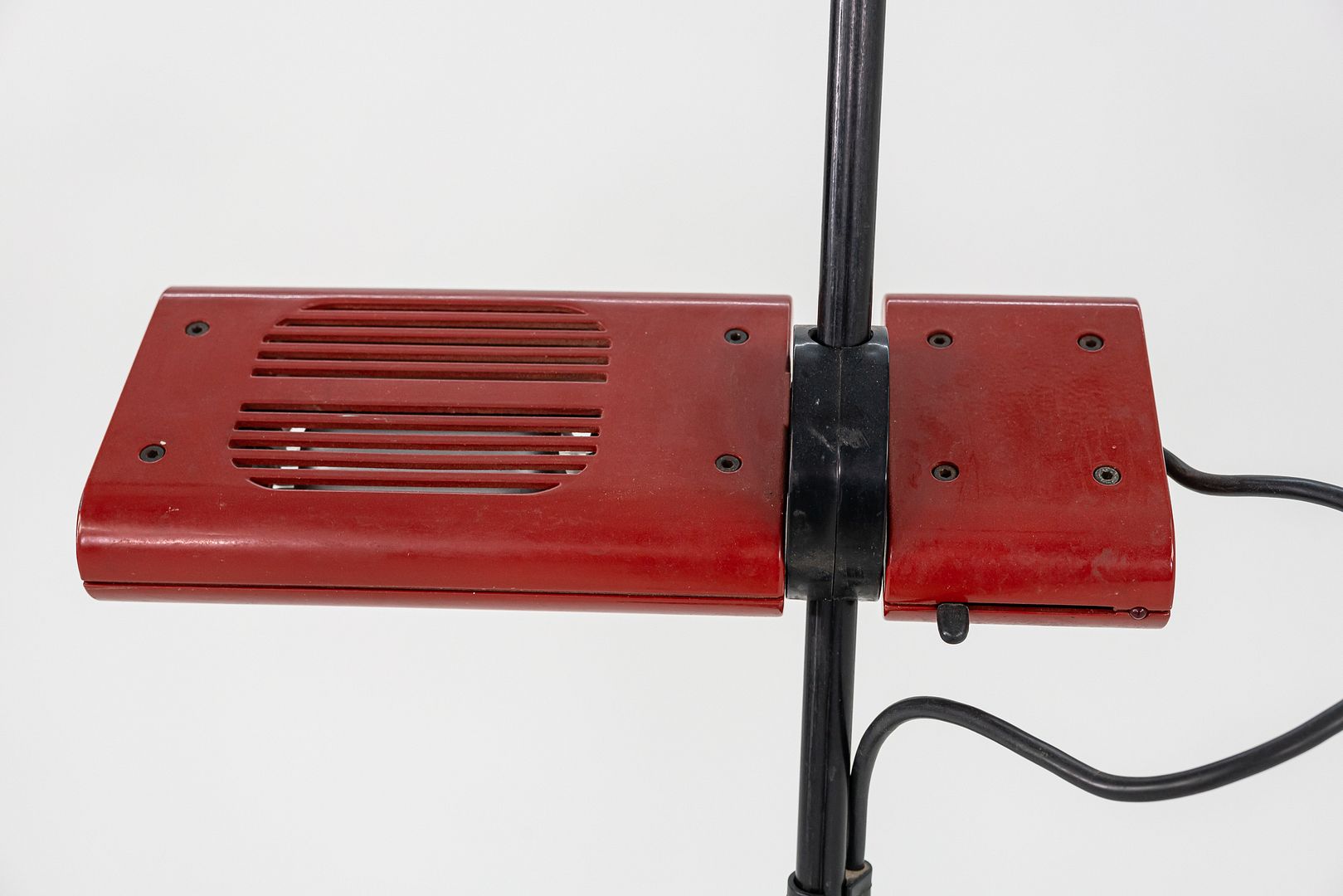 1980s Ernesto Gismondi Aton Terra Red Floor Lamp for Artemide Italy in Steel