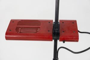 1980s Ernesto Gismondi Aton Terra Red Floor Lamp for Artemide Italy in Steel