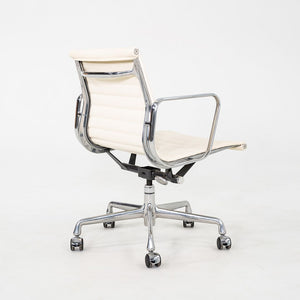 2008 Herman Miller Eames Aluminum Management Desk Chair in Cream Leather 4x Available