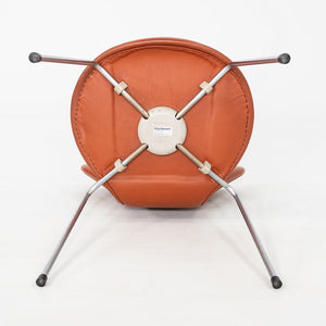 2004 Set of Four Arne Jacobsen for Fritz Hansen Series 7 Dining Chairs in Cognac