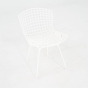 1990s Harry Bertoia for Knoll Wire Dining / Side Chair White Powdercoated Steel