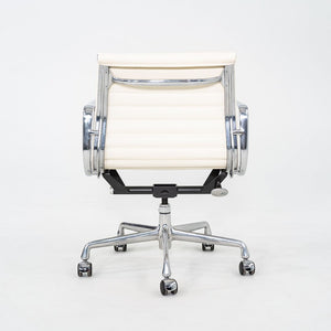 2008 Herman Miller Eames Aluminum Management Desk Chair in Cream Leather 4x Available