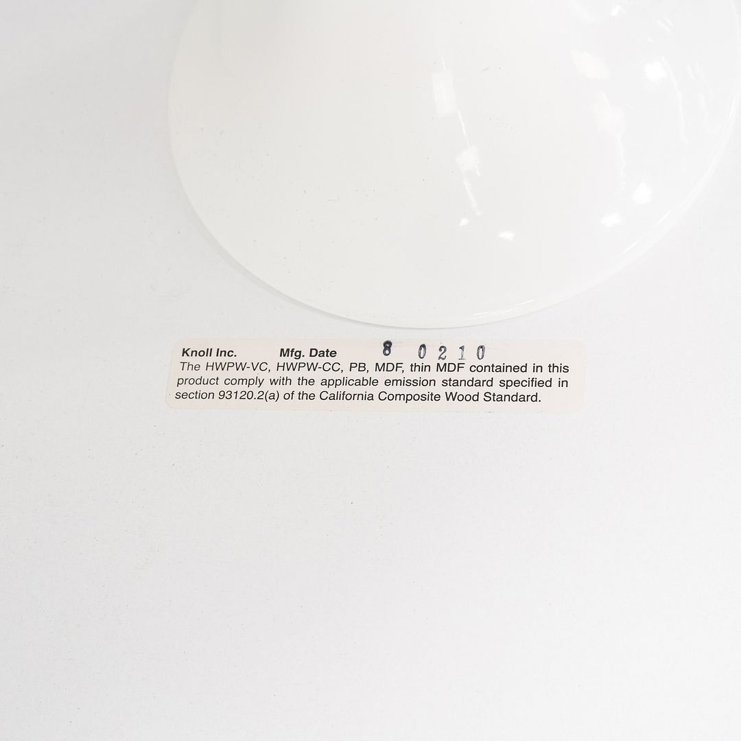 2010s Eero Saarinen for Knoll 42" Oval Tulip Coffee Table w/ Carrara Marble Top