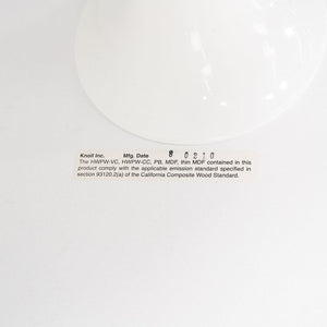 2010s Eero Saarinen for Knoll 42" Oval Tulip Coffee Table w/ Carrara Marble Top
