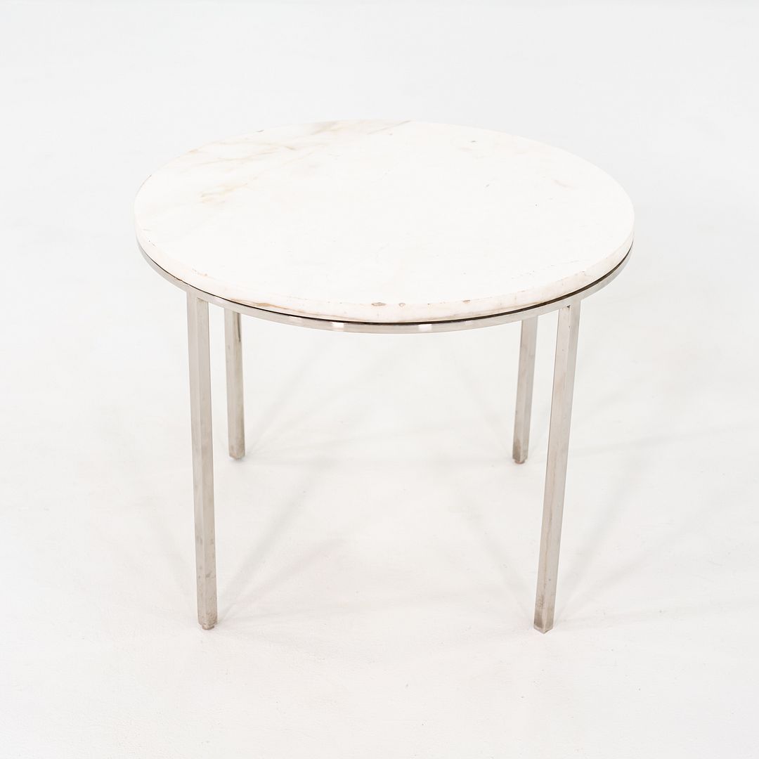 1966 Gordon Bunshaft & Davis Allen for SOM Marble & Steel Side Table Model TA-43