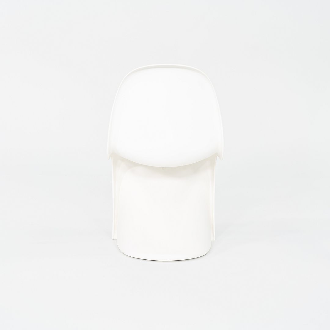 2010s Set of Six Verner Panton for Vitra Dining Chairs in White Polypropylene