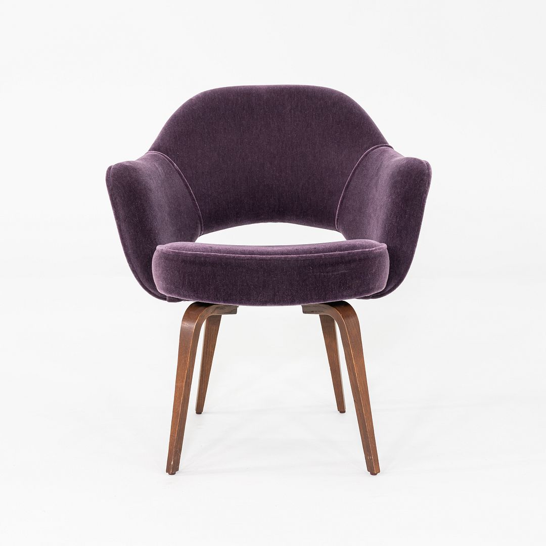 2018 Eero Saarinen for Knoll Executive Dining Arm Chairs in Purple 12+ Available