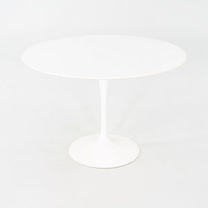 2010s Eero Saarinen for Knoll 42" Tulip Dining Table with White Laminate Top