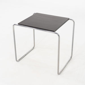 1990s Marcel Breuer Thonet Laccio Tall Side / End Table Black Laminate 2x Avail