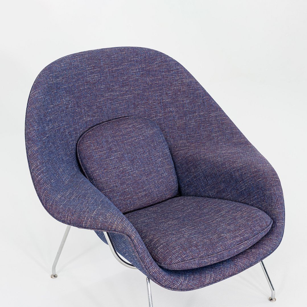 2023 Eero Saarinen for Knoll Full Size Womb Lounge Chair in Purple Upholstery