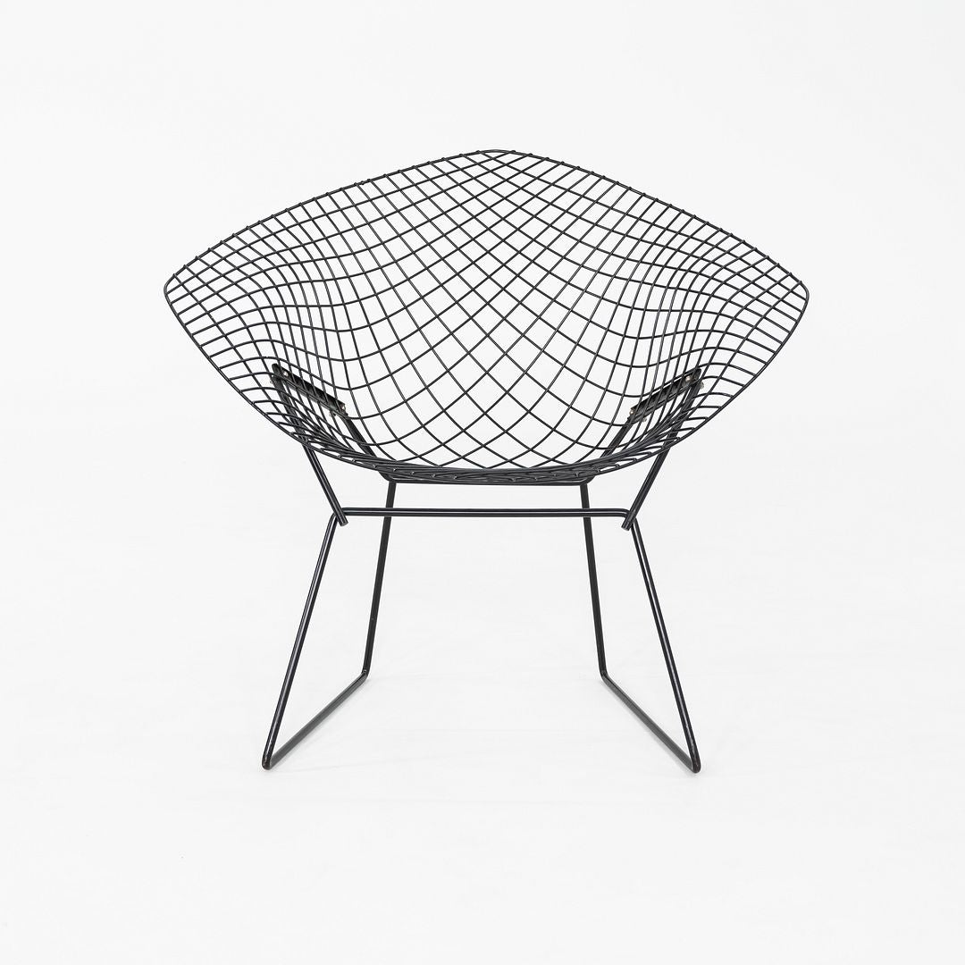 1970s Pair of Harry Bertoia for Knoll Diamond Lounge Chairs Powder Coated Steel