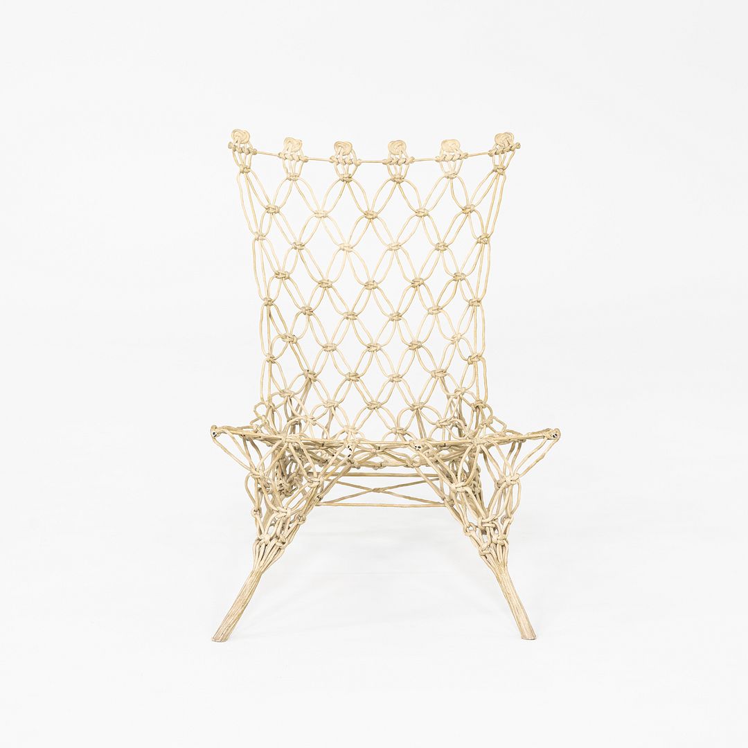 1990s Knotted Chair By Marcel Wanders / Droog for Cappellini in Green Rope