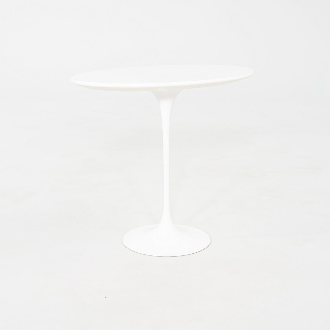 2000s Eero Saarinen for Knoll Tulip End Table with Oval Laminate Tops 2x Avail