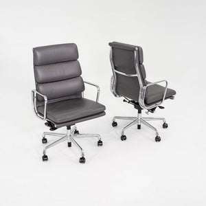 2017 Herman Miller Eames Soft Pad Executive Desk Chair Grey Leather 6x Available