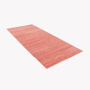 2003 Michaelian & Kohlberg KCast Red Hand Knotted Wool Rug from Genzyme 4x10ft