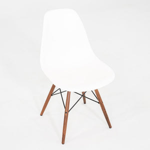 2021 Herman Miller Eames DSW Dining Side Chair in White w/ Walnut Base 12x Avail