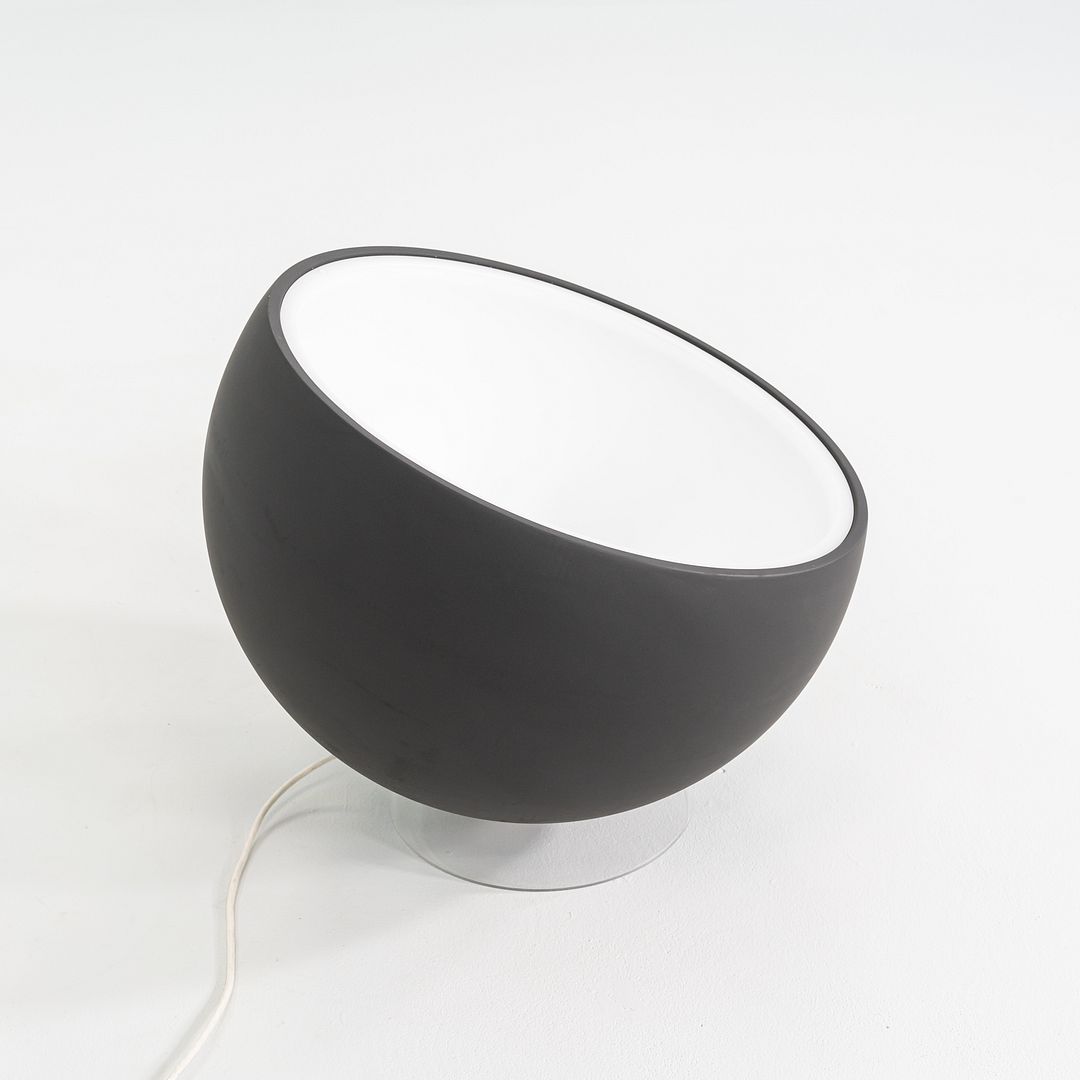 2020 Luc Ramael for Prandina Biluna Floor Lamp in Grey Acrylic w/ Opaline Screen
