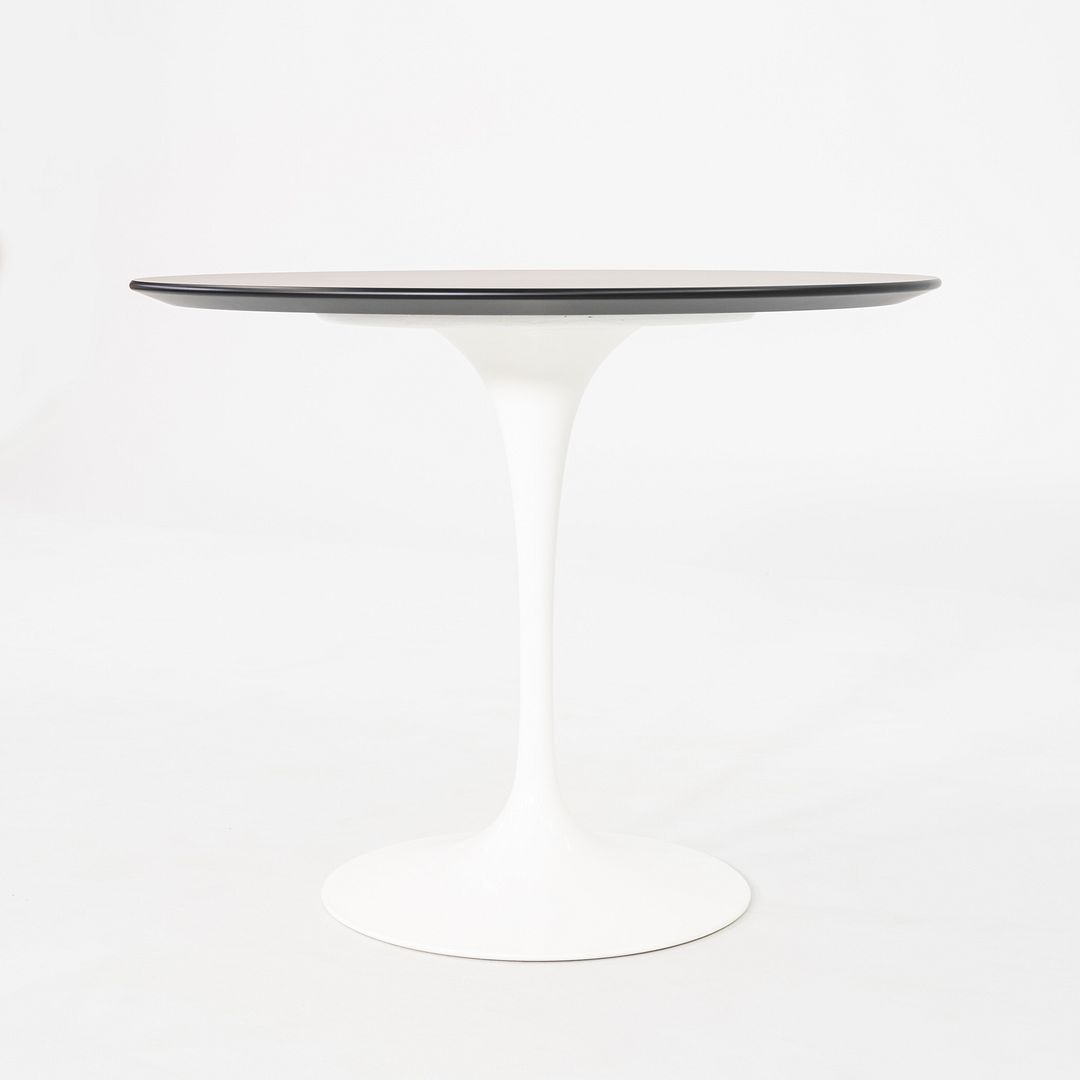 2023 Eero Saarinen Knoll Tulip Dining Table Top 35" Round in Black Laminate